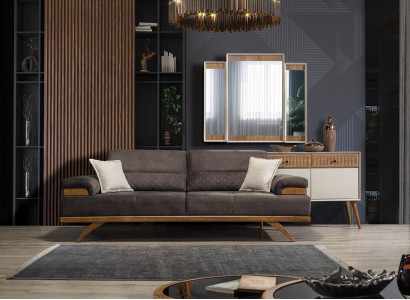 Sofa 3 Sitzer Designer Sofa Polster Sofas Couchen Stoff Textil Neu