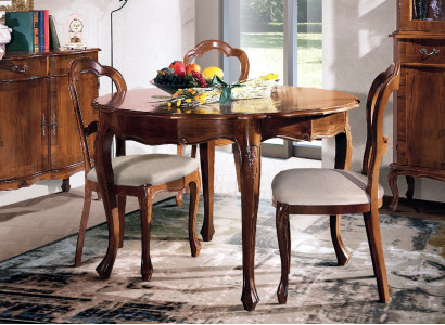 Esstisch Runder Tisch Design Luxus Italienische Möbel Holzmöbel Rund Tische Neu