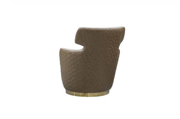 Ohrensessel Sessel Stoff Sitzer Einsitzer Beige Clubsessel Moderne