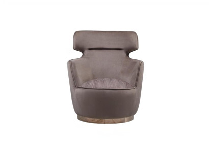 Sessel Stoff Sitzer Einsitzer Grau Clubsessel Ohrensessel Moderne