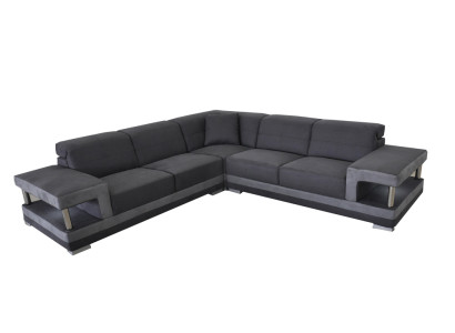 Leder Eck Sofa Couch Polster Wohnlandschaft Luxus Garnitur Ecke Sofas