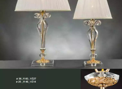 Tischleuchte Tisch Lampe Leuchten Kristall Lampen Antik Stil Leuchte