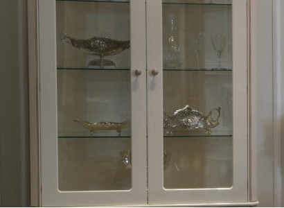 Klassische Vitrinen Anrichte Vitrine Glas Schränke Italien Möbel Holz