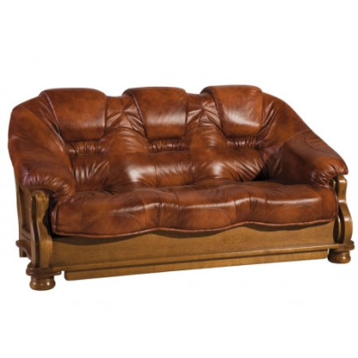 Klassische Dreisitzer Couch Sofas Polster Sofa 3 Sitzer Leder Couchen