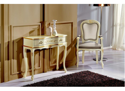 Schicke Designer Luxus Barock Sessel Italienische Holz Stuhl Wohnzimmer Möbel