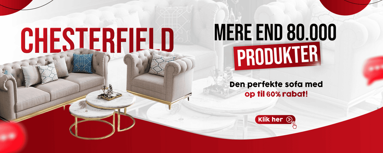 Elegante Chesterfield-møbler i høj kvalitet