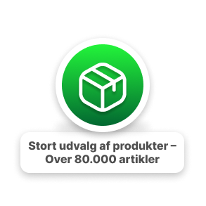 Stort udvalg af produkter Over 80000 artikler